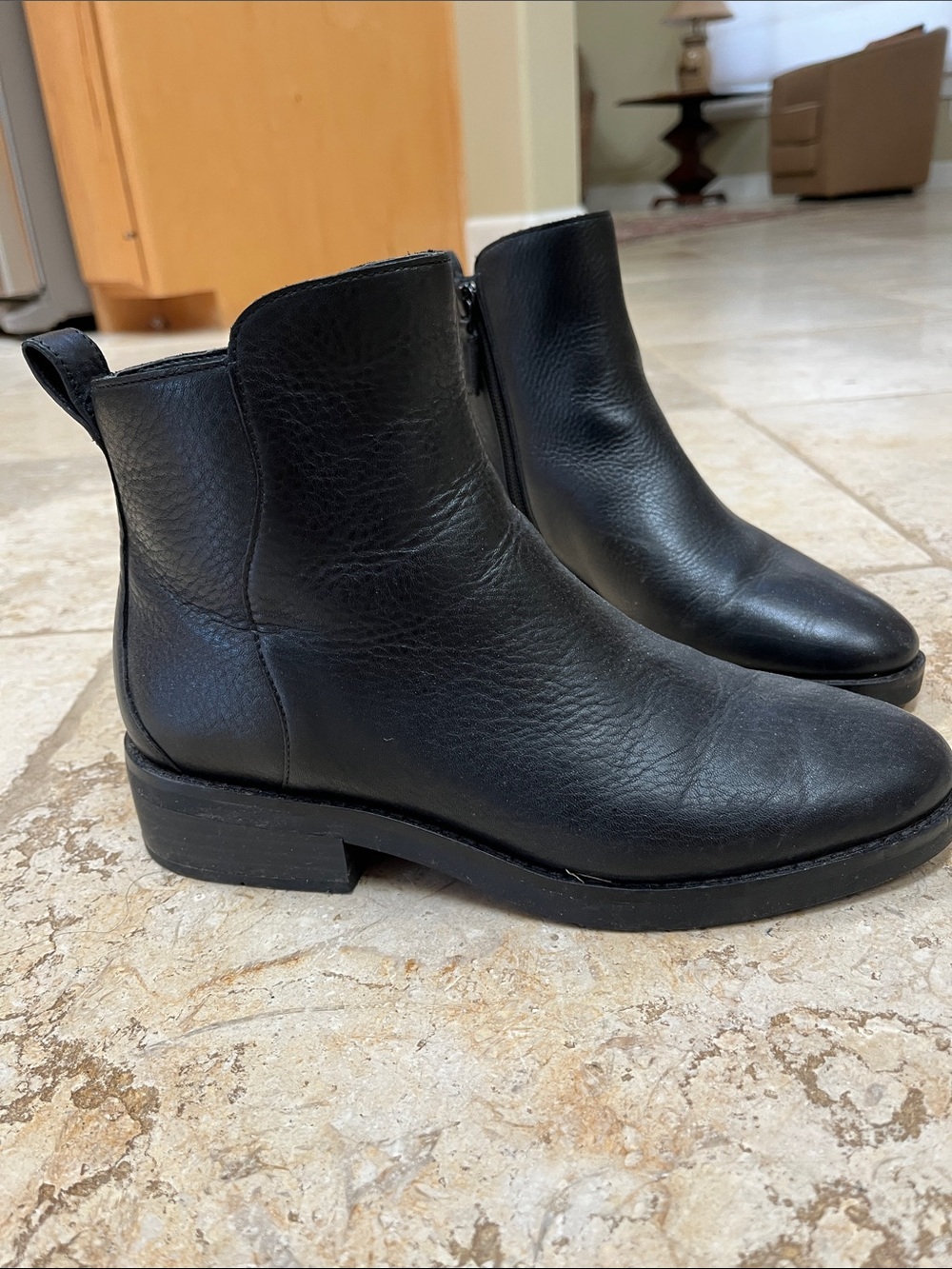 Cole Haan Black Leather Ankle Booties